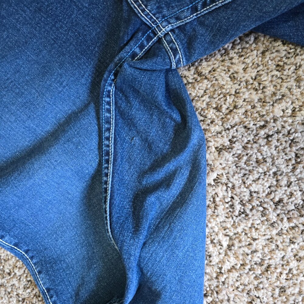 Ladies Wrangler Qbaby Cool Vintage Blue Jeans Boo… - image 6